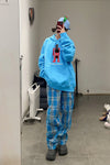 Walter Van BeirendonCK large hoodie AW22-23 8006 blue